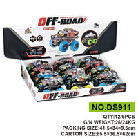 HKM-371859 Inertial Alloy Die-Cast Off-Road Climb Truck Toy with Big Wheels for Ages 3 and Up