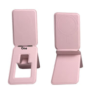 HKM-371859 Three-Fold Magnetic Leather Card Holder with Bracket for iPhone Models