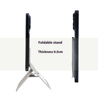 HKM-371859 Three-Fold Magnetic Leather Card Holder with Bracket for iPhone Models