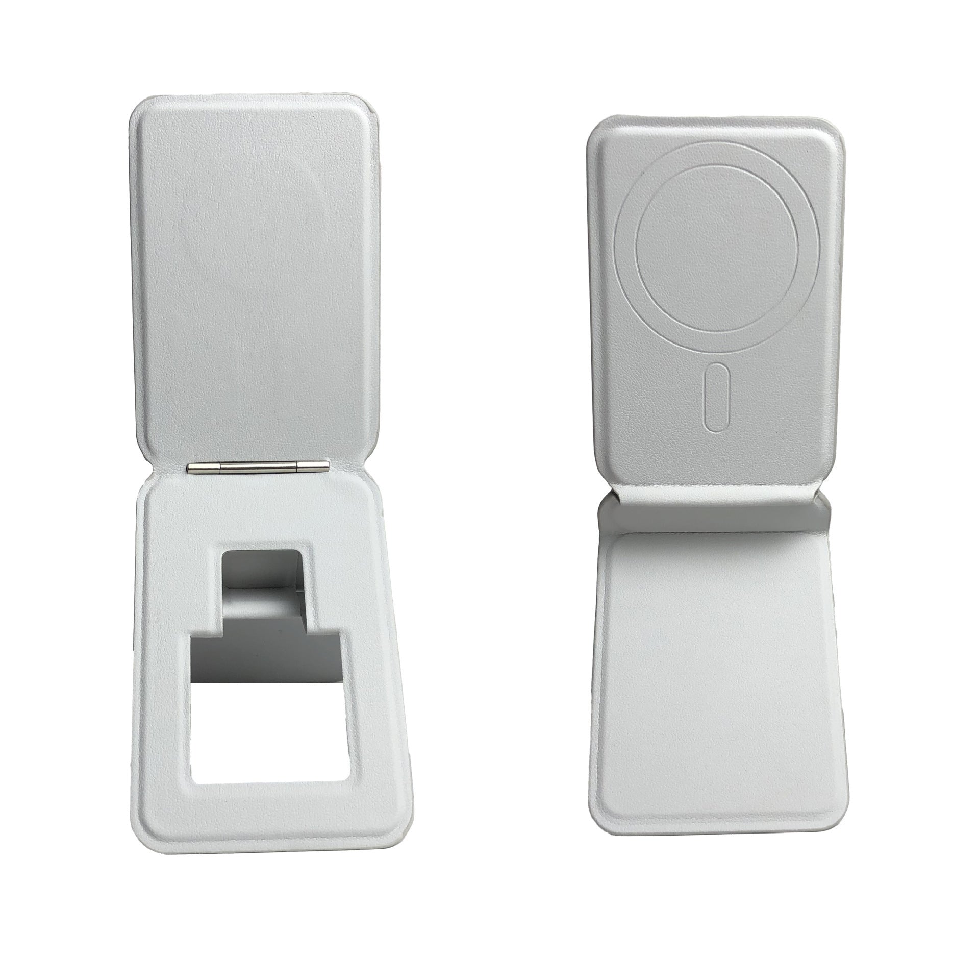 HKM-371859 Three-Fold Magnetic Leather Card Holder with Bracket for iPhone Models