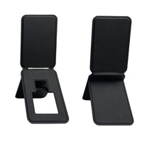 HKM-371859 Three-Fold Magnetic Leather Card Holder with Bracket for iPhone Models