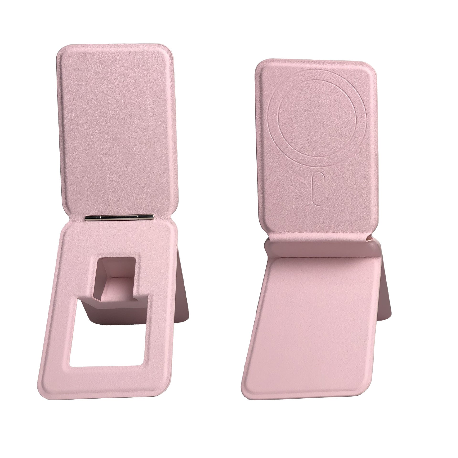 HKM-371859 Three-Fold Magnetic Leather Card Holder with Bracket for iPhone Models
