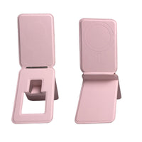 HKM-371859 Three-Fold Magnetic Leather Card Holder with Bracket for iPhone Models