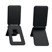 HKM-371859 Three-Fold Magnetic Leather Card Holder with Bracket for iPhone Models