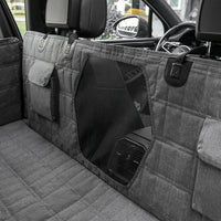 HKM-371859 Water and Dirt Resistant Vehicle-Mounted Pet Mat - Light Gray and Black, 137x147cm