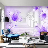 HKM-371923 Elegant Living Room TV Background Wallpaper - Silk & Non-Woven Options, Sound Insulation & Moisture-Proof