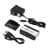 HKM-371987 7-Port USB 2.0 Hub with AC Adapter and Cable Separator for PCs and Laptops