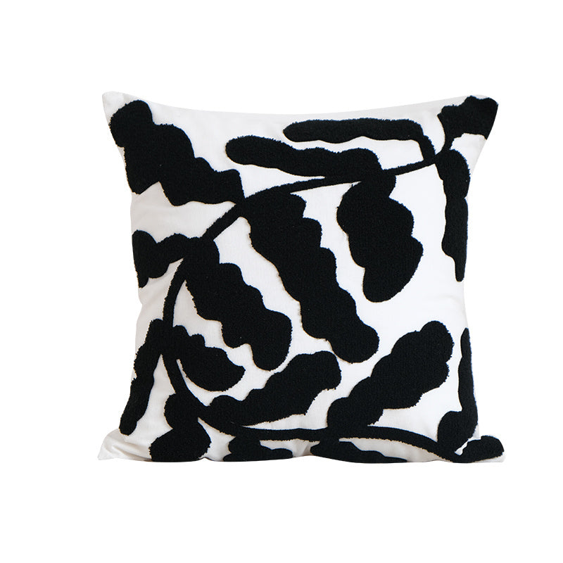 HKM-371987 Geometric Black and White Cushion Cover with Various Designs in Cotton and Acrylic 45x45cm & 30x50cm
