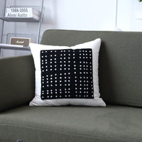 HKM-371987 Geometric Black and White Cushion Cover with Various Designs in Cotton and Acrylic 45x45cm & 30x50cm