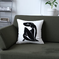 HKM-371987 Geometric Black and White Cushion Cover with Various Designs in Cotton and Acrylic 45x45cm & 30x50cm
