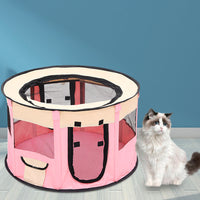 HKM-372115 Foldable Pet Tent for Dogs and Cats – Lightweight Oxford Cloth with Mesh Design