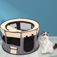 HKM-372115 Foldable Pet Tent for Dogs and Cats – Lightweight Oxford Cloth with Mesh Design