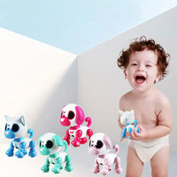 HKM-372179 Intelligent Interactive Robot Dog Toy with Light and Sound Features for Ages 3 and Up