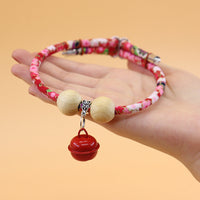 HKM-372307 Camphor Wood Insect Repellent Pet Bell Necklace Dog External Insect Repellent Collar