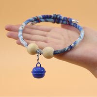 HKM-372307 Camphor Wood Insect Repellent Pet Bell Necklace Dog External Insect Repellent Collar