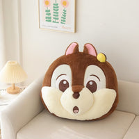 HKM-372563 Cartoon Chipmunk Pillow Cushion for Car and Home, Soft Embroidery Design