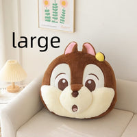 HKM-372563 Cartoon Chipmunk Pillow Cushion for Car and Home, Soft Embroidery Design