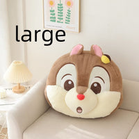 HKM-372563 Cartoon Chipmunk Pillow Cushion for Car and Home, Soft Embroidery Design