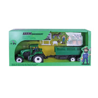 HKM-372563 Friction Function Diecast Farm Truck Tractor Toy for Kids Ages 2-7, Eco-Friendly ABS Material