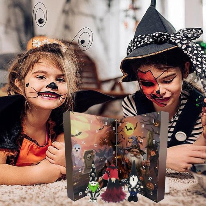 HKM-372563 Halloween Countdown Plush Gnome Blind Box - 20.25 Million Style, Various Designs