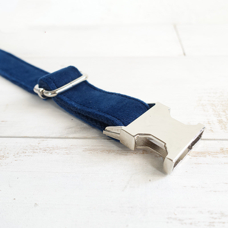 HKM-372627 MUTTCO Yellow Velvet Adjustable Dog Collar in Various Sizes