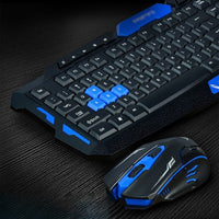 HKM-372627 Wireless Gaming Keyboard and Mouse Combo, Ergonomic Design, Waterproof, Optical, 2.4GHz for PC and Laptop