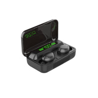 HKM-372819 Digital Display Bluetooth Headset with Voice Control and Multi-Point Connection - F9 Model