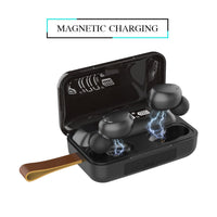 HKM-372819 Digital Display Bluetooth Headset with Voice Control and Multi-Point Connection - F9 Model