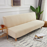 HKM-372819 Universal Folding Sofa Bed Cover for Three-Seater, All-Season Armless Design, Thickened Fabric Protection