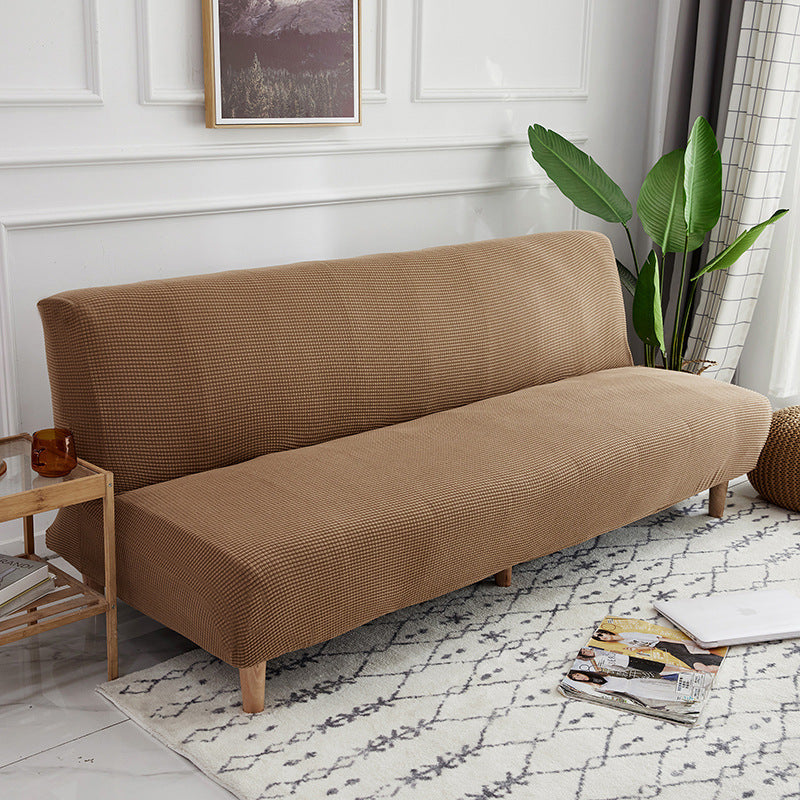 HKM-372819 Universal Folding Sofa Bed Cover for Three-Seater, All-Season Armless Design, Thickened Fabric Protection