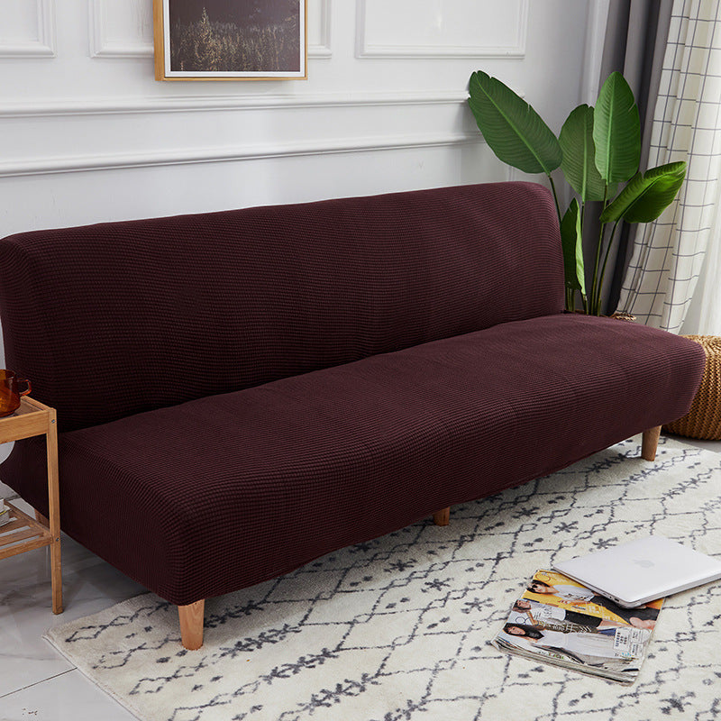 HKM-372819 Universal Folding Sofa Bed Cover for Three-Seater, All-Season Armless Design, Thickened Fabric Protection