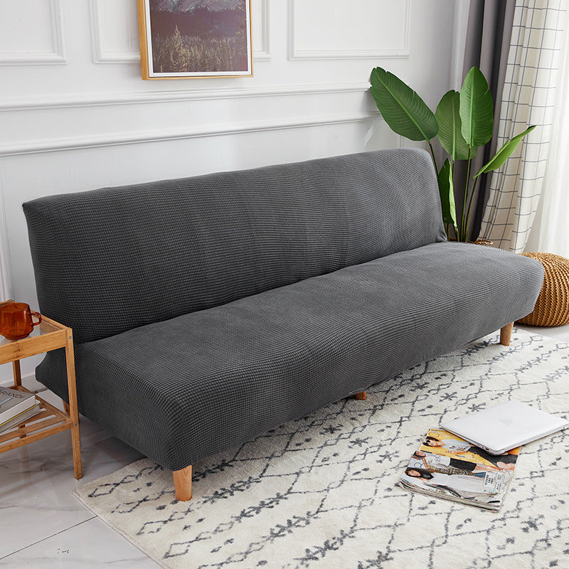 HKM-372819 Universal Folding Sofa Bed Cover for Three-Seater, All-Season Armless Design, Thickened Fabric Protection