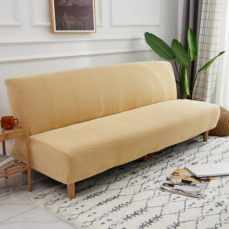HKM-372819 Universal Folding Sofa Bed Cover for Three-Seater, All-Season Armless Design, Thickened Fabric Protection