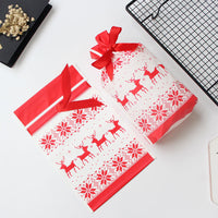 HKM-372883 Christmas Series Drawstring Bags for Snack Food Packaging - 50 Pack, 23.5cm x 15cm x 6cm