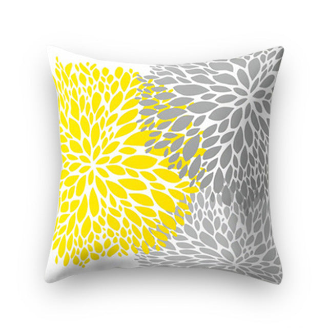 HKM-372883 Geometric Abstract Plush Pillow Cover - Modern Simplicity 45x45cm