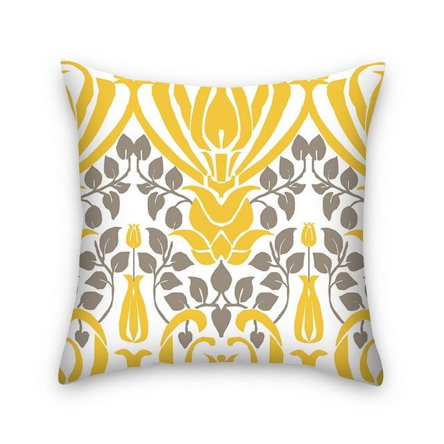 HKM-372883 Geometric Abstract Plush Pillow Cover - Modern Simplicity 45x45cm