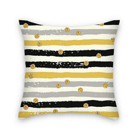 HKM-372883 Geometric Abstract Plush Pillow Cover - Modern Simplicity 45x45cm