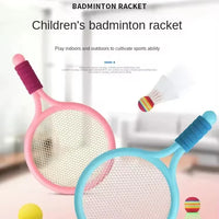 HKM-373011 Children's 2-in-1 Tennis and Badminton Racket Set for Outdoor Fun, Parent-Child Interaction, Ages 2-13