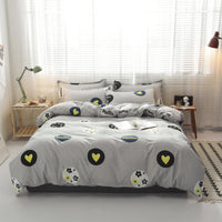 HKM-373075 Aloe Cotton Floral Bedding Set with Reactive Dye - Multiple Sizes and Designs Available