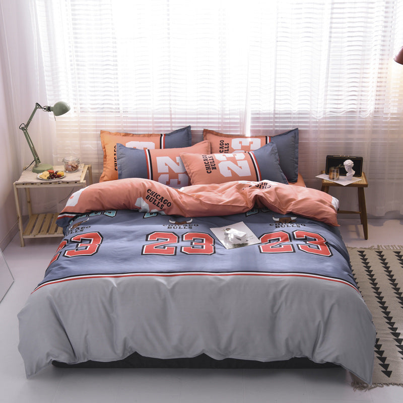 HKM-373075 Aloe Cotton Floral Bedding Set with Reactive Dye - Multiple Sizes and Designs Available