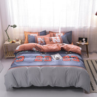 HKM-373075 Aloe Cotton Floral Bedding Set with Reactive Dye - Multiple Sizes and Designs Available