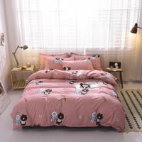 HKM-373075 Aloe Cotton Floral Bedding Set with Reactive Dye - Multiple Sizes and Designs Available