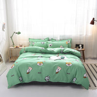 HKM-373075 Aloe Cotton Floral Bedding Set with Reactive Dye - Multiple Sizes and Designs Available