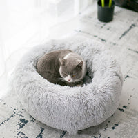 HKM-373139 Warm Plush Foldable Cat Tunnel Nest