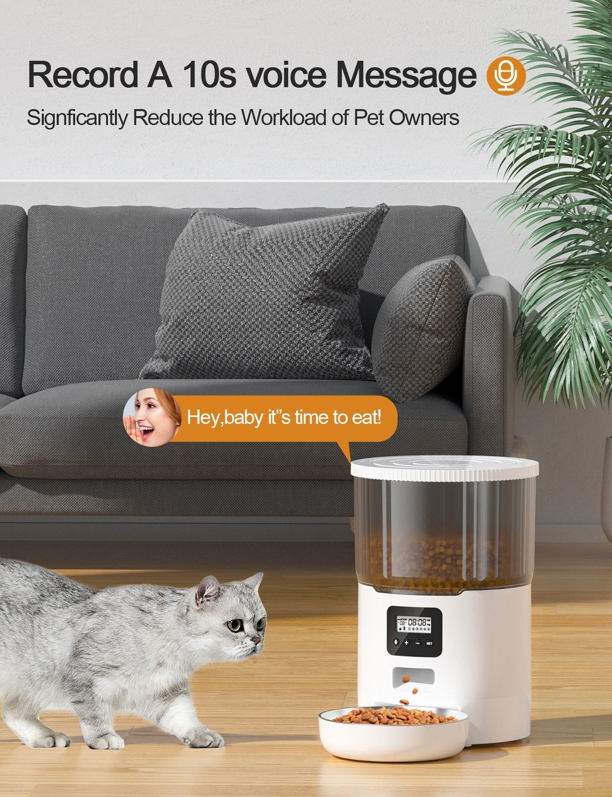 HKM-373523 Cat Smart Dog Automatic Pet Feeder