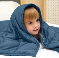 HKM-373587 Dark Gray Bamboo Fiber Gravity Blanket for Summer with Glass Bead Filling
