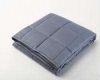 HKM-373587 Dark Gray Bamboo Fiber Gravity Blanket for Summer with Glass Bead Filling
