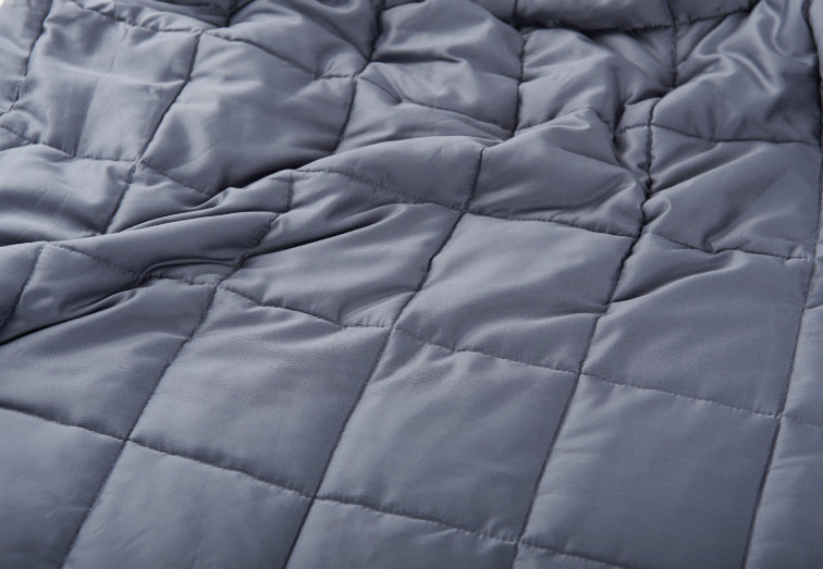 HKM-373587 Dark Gray Bamboo Fiber Gravity Blanket for Summer with Glass Bead Filling