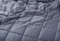 HKM-373587 Dark Gray Bamboo Fiber Gravity Blanket for Summer with Glass Bead Filling
