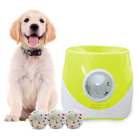 HKM-373587 Interactive Outdoor Dog Tennis Ball Launcher with 3 ETPU Balls - Fluorescent Colors
